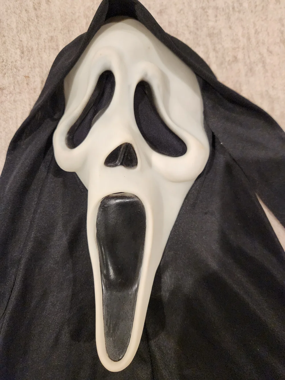 Vtg Scream Ghostface Mask Glow In The Dark Easter Unlimited S9206 Fun World EU